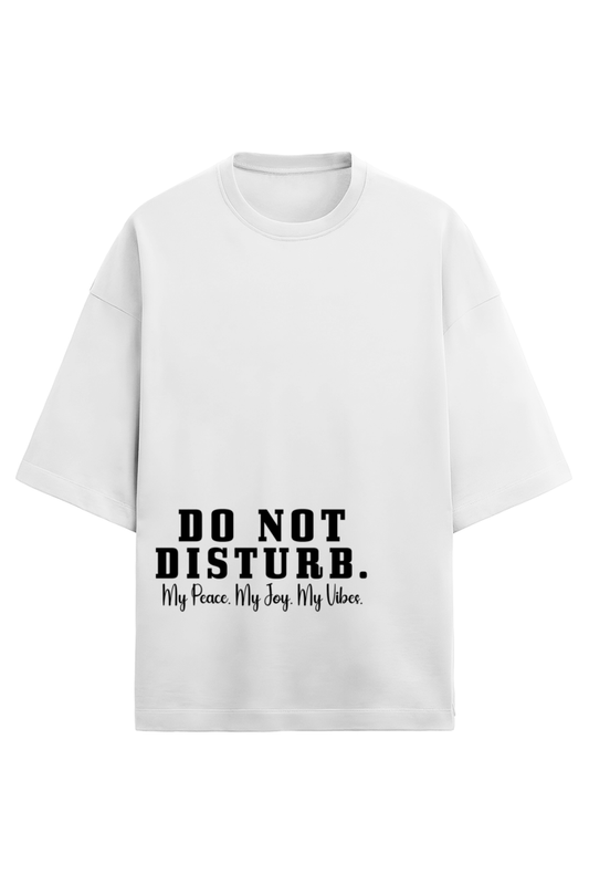 Eleganza Front and Back Quote Printed Oversized T-Shirt - Cool and Funky