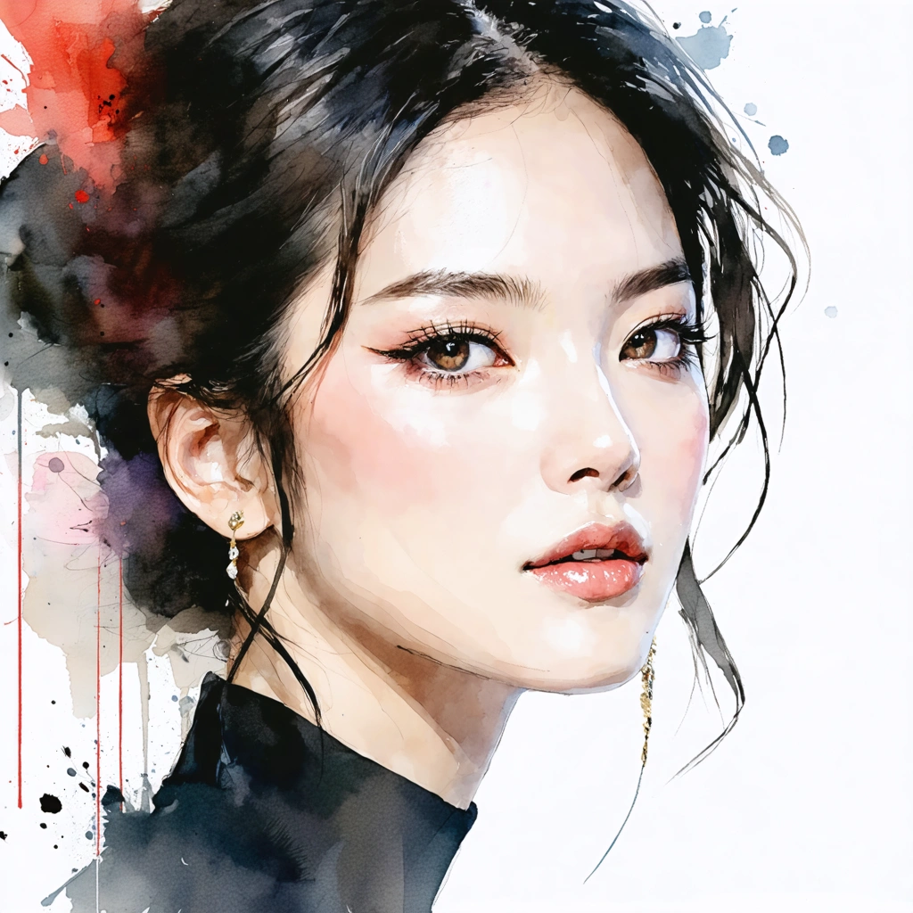 Korean Girl Aesthetic: K-Pop Glam: Korean girl aesthetics blend K-pop, beauty, and fashion trends.
